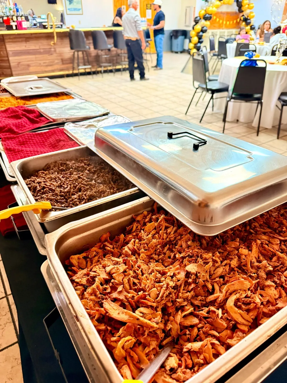 Catering trays prepared for a Yuma event
